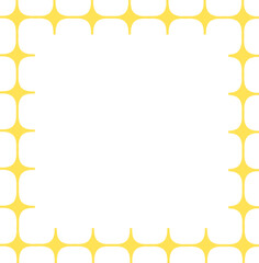 Yellow Starburst Frame with Bold and Unique Pattern