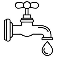 faucet with water drop