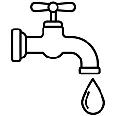 faucet with water drop