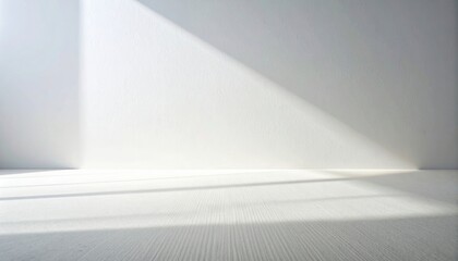 Illuminating shadows minimalist studio space photography bright environment low angle view abstract concepts