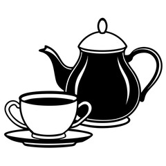 teapot and cups