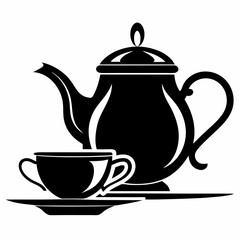 teapot and cup