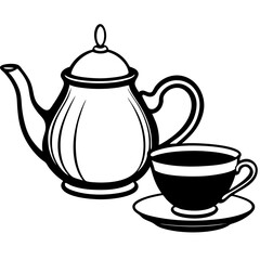 teapot and cup