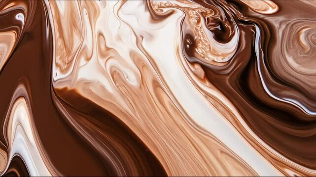 Abstract chocolate milk swirl background texture