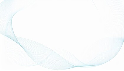 Obraz premium Dynamic flowing abstract waves digital art creation modern design bright white background artistic perspective conceptual visualization