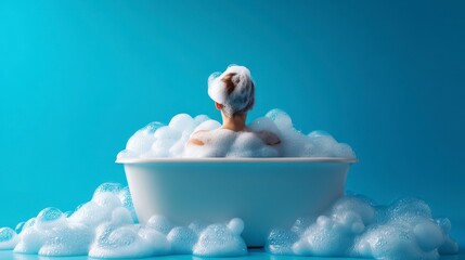 Relaxing Bath with Bubbles
