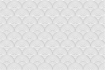 Elegant geometric semicircle pattern with concentric lines