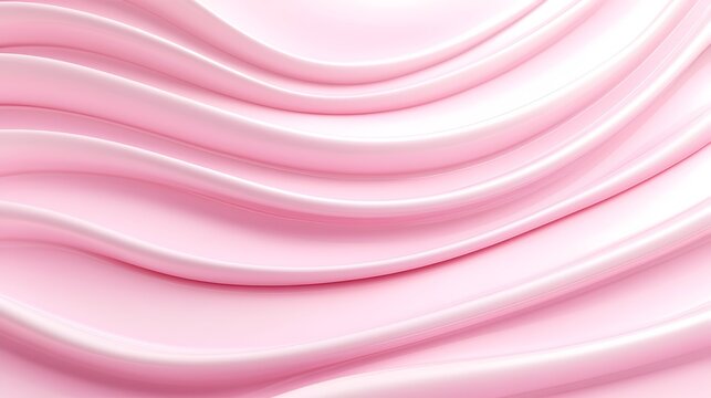 Soft pink cream swirls, smooth texture, elegant curves