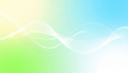 Flowing waves of colorful light abstract digital artwork vibrant environment serene viewpoint modern design