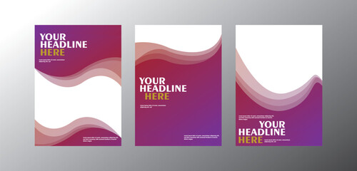 Obraz premium Stylish and editable book cover template featuring colorful geometric designs. size book cover template for annual report, magazine, booklet, proposal, brochure, poster