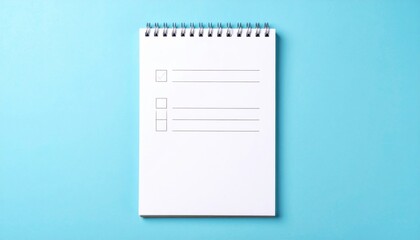 Creative planning strategies office desk notepad content minimalist environment top-down view organization concepts