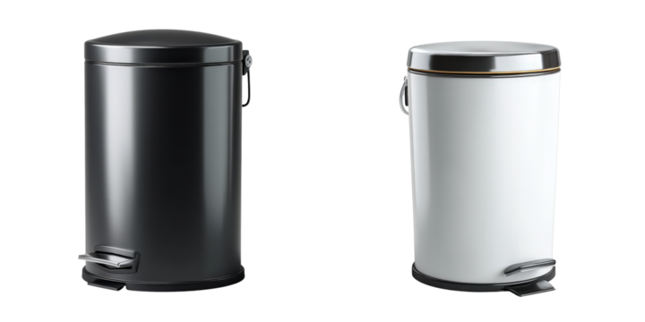 Minimalist Touch Pedal Trash Can Design for Stylish Interiors