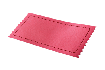 Rectangular Red Coupon Flyer with Dotted Cut Lines for Promotions