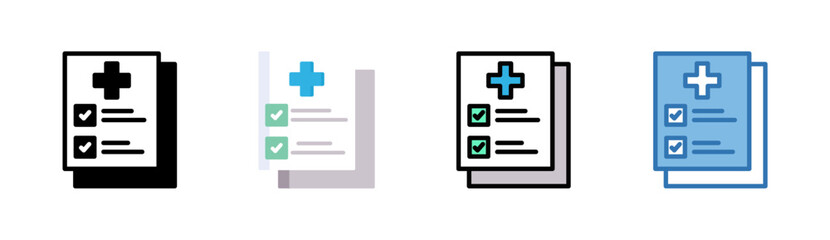 Obraz premium Medical Report Icon