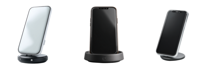 Innovative Phone Stand with Adhesive Grip and Circular Design Features