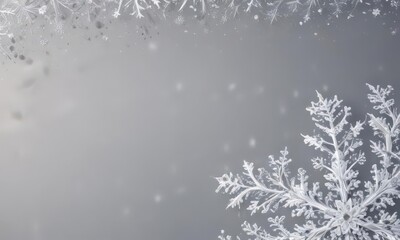 Delicate snowflake pattern creates elegant Christmas card border ,  blue,  gold