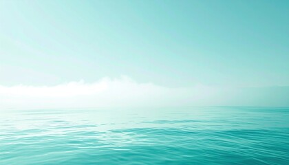 Obraz premium Tranquil ocean horizon reflection serene seascape photo calm waters aerial view nature's serenity