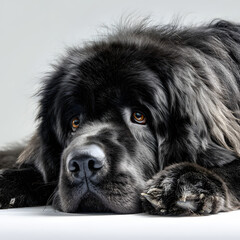 Fototapeta premium Realistic Masterpiece Photo of Newfoundland Dog