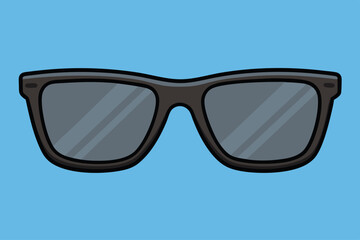 Fototapeta premium Minimalist stylish sunglasses vector art