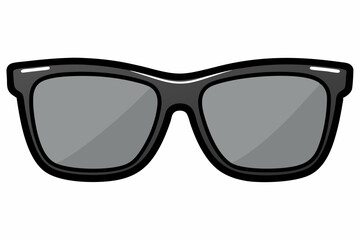 Minimalist stylish sunglasses vector art
