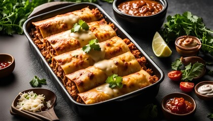 Delicious Enchiladas with Creamy Sauce