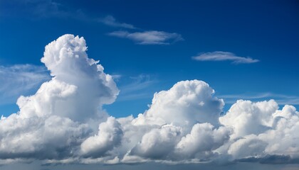 white clouds in the blue sky