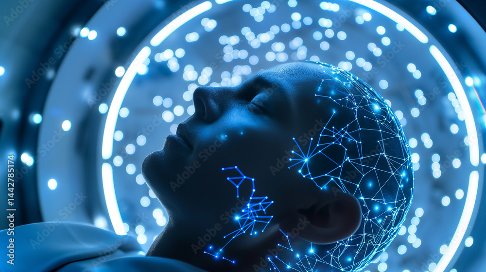 Aufkleber this person explores consciousness transfer in a digital neural network.