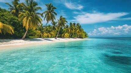 Obraz premium Tropical paradise beach scene