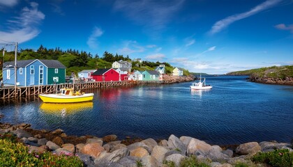 charming fishing village of quidi vidi in st john s newfoundland canada