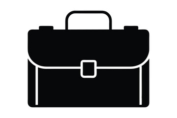 Briefcase vector, briefcase symbol, briefcase vector icon isolated on white background