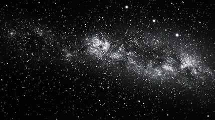 Obraz premium Night sky with galaxy