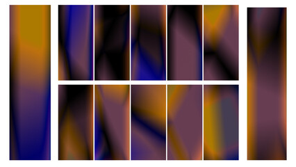 Abstract digital panels, vibrant gradients, modern backdrop