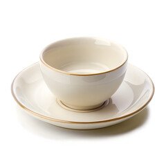 Saucer isolated on transparent background 