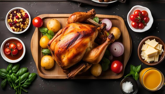 Roasted Chicken with Sides - Powered by Adobe