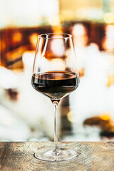 Glass of red wine