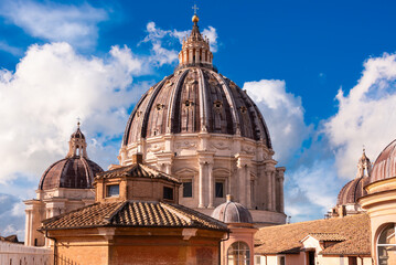 St. Peter's Basilica in Vatican in Rome city, Italy