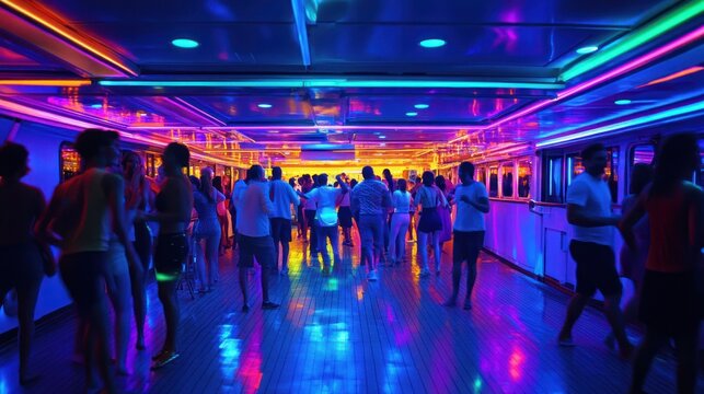 Nightlife cruise party scene