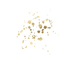 golden glitter watercolor splash paint