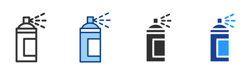Obraz premium Spray Icon Multiple Style Vector Collection 