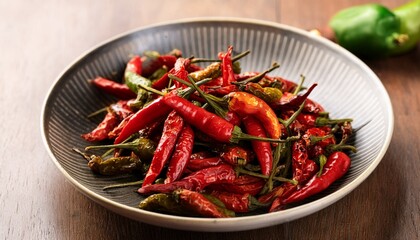 fried chili for northern soup of thailand