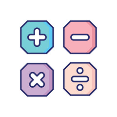 Obraz premium Math Vector icon