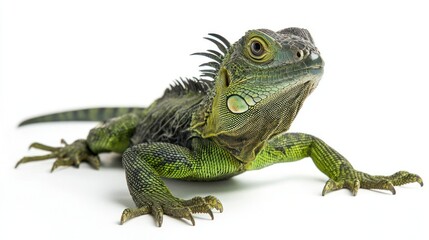 Obraz premium Amazon rainforest dweller isolated on white background