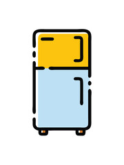 refrigerator on white background for web and graphic design