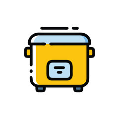 rice cooker on white background for web and graphic design