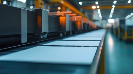 Fototapeta premium Printing Press in Industrial Factory