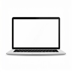 Modern Laptop on White Background for Technology Mockup