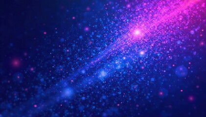 Obraz premium Abstract blue purple gradation halftone starburst pattern, art, light