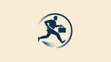 Businessman Running with Briefcase (1)