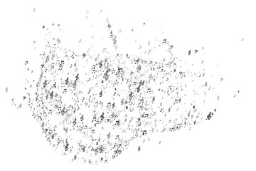 Music note icons vector pattern. Melody notation signs placer. Nightclub music illustration. Creative note icons signs with sharp. musical festival banner baackground.