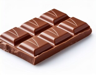 Naklejka premium milk chocolate bar isolated on white background